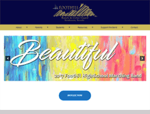 Tablet Screenshot of fhsbands.com